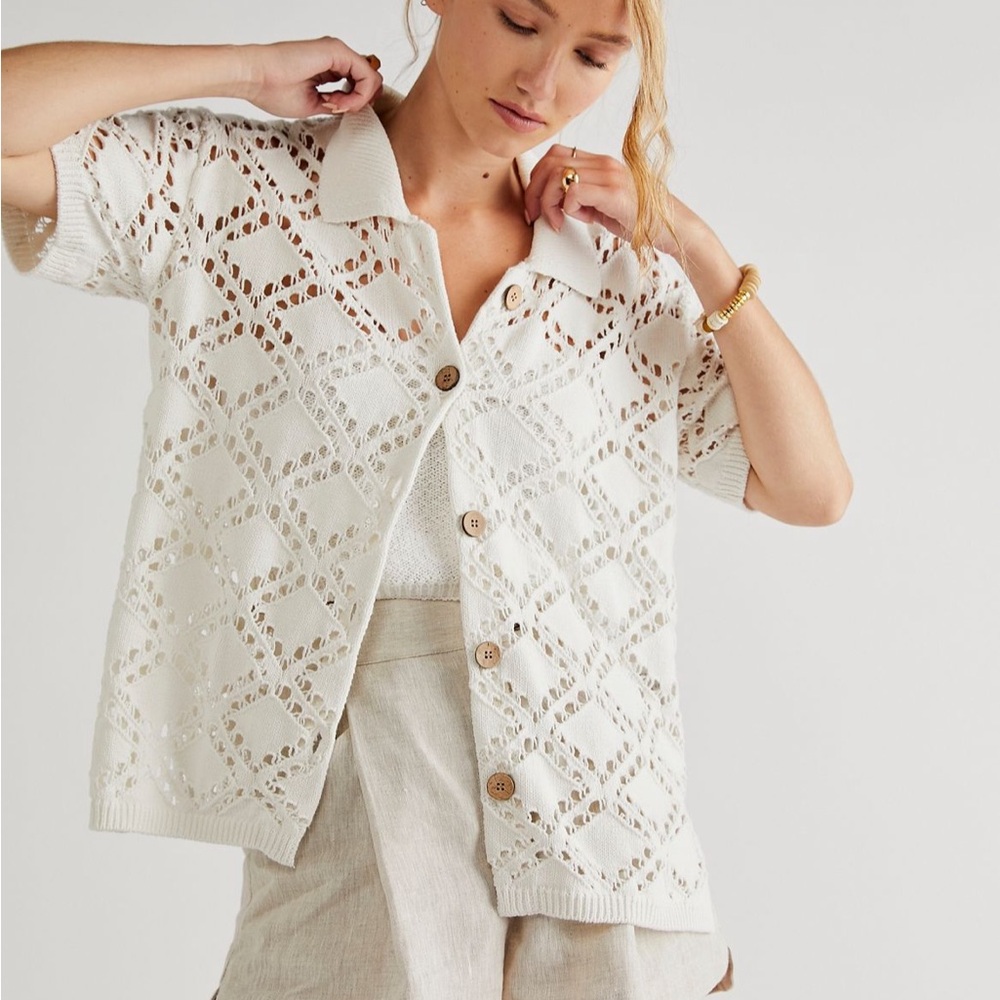 Free People Emily Fauxchet Cardigan